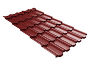 Металлочерепица Монтеррей Супер, Толщина: 0.5 мм, Цвет: графитовый серый, Покрытие: Normal Rooftop Glance