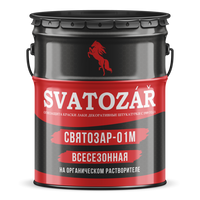 Краска огнезащитная SVATOZAR СВ-01М для металлоконструкций на органической основе (Белый, 25 кг)