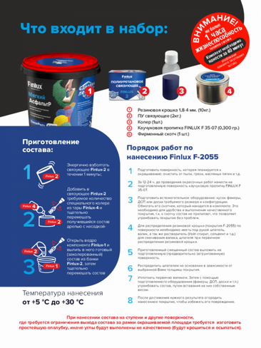 Полиуретановые полы Finlux Finlux F-2055. 1.5 кв.м; Резина Голубой Ral 5012