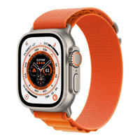 Умные часы Apple Watch Ultra 49mm GPS+Cellular M, серебристый/оранжевый