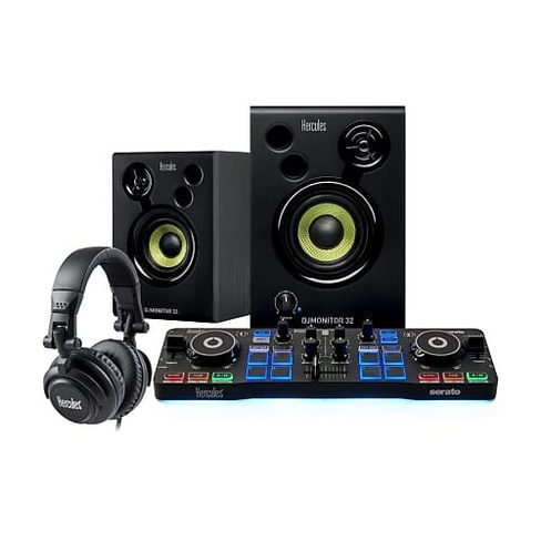 Стартовый комплект Hercules DJ с монитором Starlight DJ Monitor 32 HDP DJ M40.1 и Serato DJ Intro AMS-DJ-STARTERKIT