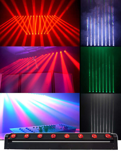Моторизованная подвижная головка Rockville RGBW Color Strip Wash/Beam Light Bar