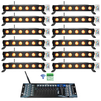 Перезаряжаемые световые панели Rockville Best STRIP 60 Black + беспроводной контроллер DMX Best STRIP 60 + Rockforce W2