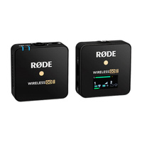 Беспроводная микрофонная система Rode Wireless GO II Single, двухканальная, 2.4 ГГц, черный