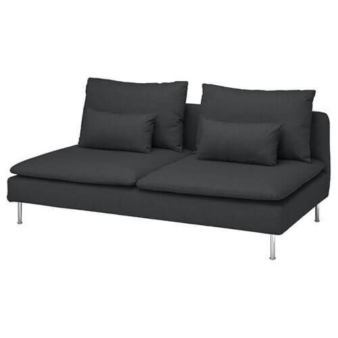 Чехол на 3-местный диван Ikea Soderhamn, темно-серый