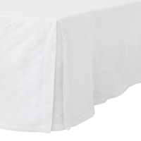 Подзор для кровати из стираного льна H&M Home Washed Linen, белый