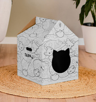 Tappi когтеточки картонный домик для животных "Бакэнэко" (360 г)