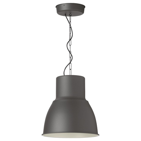 HEKTAR ХЕКТАР Подвесной светильник, темно-серый, 38 см IKEA