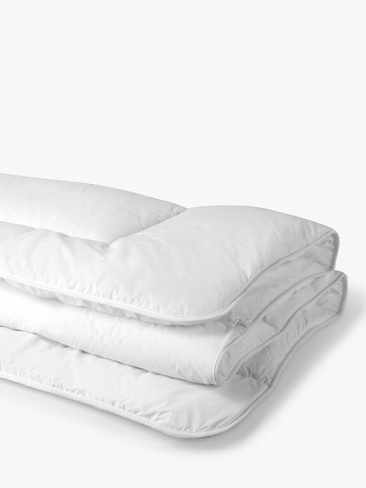 Пуховое альтернативное пуховое одеяло John Lewis, 13,5 кг, белое, одинарное, 135 x 200 см