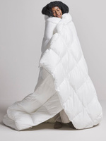 Альтернативное пуховое одеяло Bedfolk, 10,5 Tog, белое, одинарное, 135 x 200 см