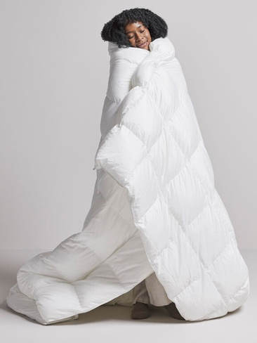Пуховое одеяло Bedfolk из переработанного пуха, 10,5 кг, белое, Super King, 260 x 220 см