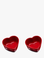 Керамические формочки-сердечки Le Creuset, набор из 2 шт., красные
