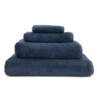 Linum Home Textiles Soft Twist Набор банных полотенец из 4 предметов, темно-синий