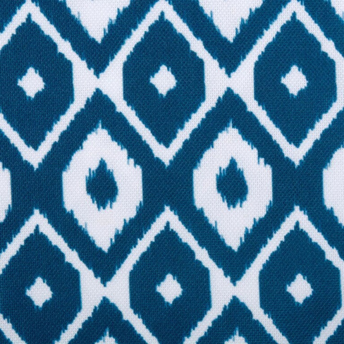 Прямоугольная скатерть с сине-белым узором икат на молнии 60 x 84 дюйма