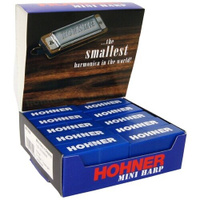 Губная гармошка Hohner Mini Harp, упаковка 20 шт. (M91505) C, серебристый HOHNER