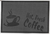 Салфетка подставочная ПВХ Hot Coffee Размер: 30х45см (Цвет: черный) NIKLEN