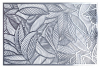 Салфетка сервировочная NIKLEN 30x45см, термостойкая, Листья серебро ПВХ Арт. 1533 (Китай) 1шт