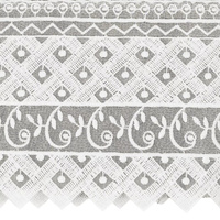 Linum Домашний текстиль, турецкий хлопок Aiden, комплект из 2 белых кружевных полотенец для рук с украшением, светло-сер