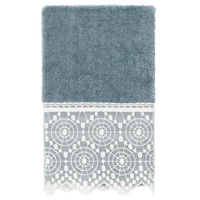 Linum Домашний текстиль, турецкий хлопок, комплект полотенец Arian из 3 предметов кремового кружева с украшением