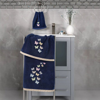 Linum Текстиль для дома Турецкий хлопок Mariposa Набор из 3 украшенных полотенец