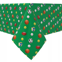 Прямоугольная скатерть, 100% хлопок, спортивная коллекция, зеленый цвет