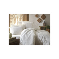 Комплект постельного белья из хлопкового атласа с кружевом и кружевом, шелковый комплект