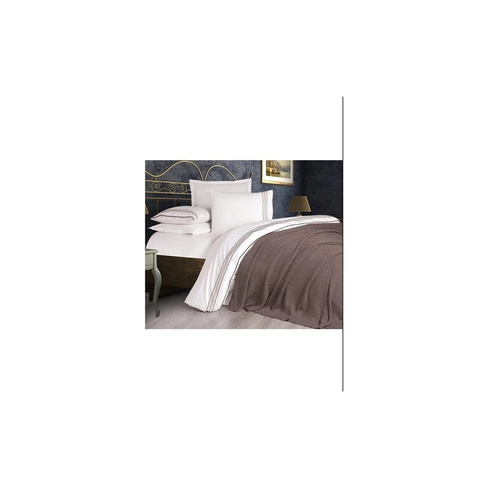 Комплект постельного белья Свадебный комплект трикотажных одеял Ozdilek Prime (7 предметов) - коричневый