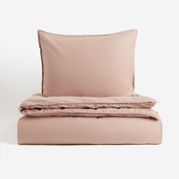 Комплект односпального постельного белья H&M Home Linen-blend, бежевый