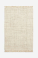 Ковер H&M Home Fringed Wool-blend, светло-бежевый