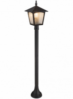 Уличный фонарь садово-парковый Feron PL107, Н= 1.12 м, Материал: сталь, стекло