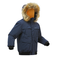 Куртка детская зимняя до -6,5 °C Quechua SH100 X-Warm, темно-синий/оранжевый