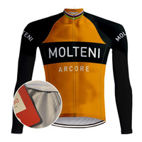 Ретро-велосипедная майка Molteni Orange – RedTed, оранжевый / черный