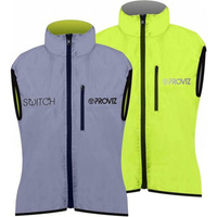 Светоотражающая куртка без рукавов - для взрослых - SWITCH JACKET PROVIZ, желтый / серый / черный