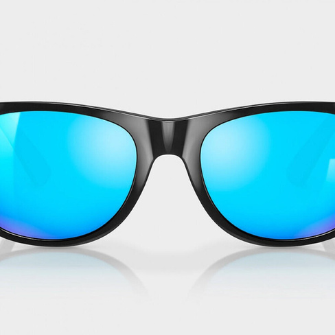 Солнцезащитные очки из переработанного ацетата The City SIROKO, черный / синий электрик