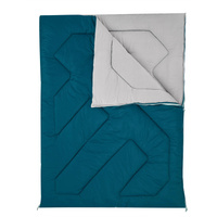 Спальный мешок Quechua Camping Arpenaz для 2 человек, темный синий / серый