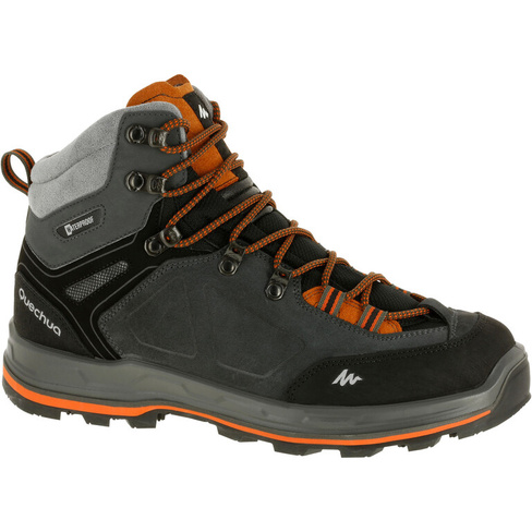 Ботинки для походов мужские Forclaz 100 Trekking, черный/оранжевый
