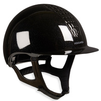 Шлем матовый Fouganza 520 для верховой езды, черный / серый асфальт