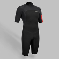Неопреновые шорты серфинг 500 1,5 мм мужские черные OLAIAN, черный/черный/бордо