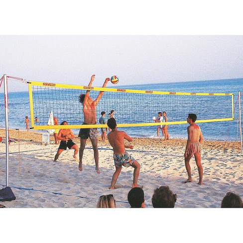 Стандартная сетка для пляжного волейбола SunVolley, 9,5 м, красочный