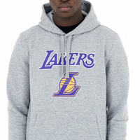 Толстовка NBA Los Angeles Lakers с капюшоном женская/мужская серая NEW ERA