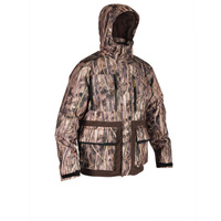 Охотничья куртка / дождевик 500 теплых камуфляжных камышов SOLOGNAC, красочный