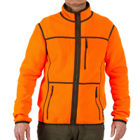 Охотничья куртка / флисовая куртка 500 зеленый/оранжевый SOLOGNAC, неоновый оранжевый psa/темный хаки