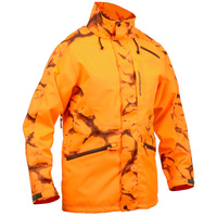Охотничья куртка/дождевик RENFORT 900 оранжевый/коричневый SOLOGNAC, неоновый оранжевый psa