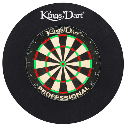 Набор дротиков Kings Dart Professional (металлическое кольцо с номером), черный, черный