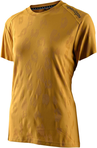 Джерси Troy Lee Designs Lilium Jacquard С коротким рукавом для женщин для велосипеда, желтые