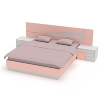 Двуспальная кровать с тумбочками КД15 ЛДСП 160x200