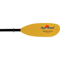 Двухкомпонентное весло Sting Ray из стекловолокна с кнопкой — 2022 г. Aqua Bound, цвет Yellow abXII