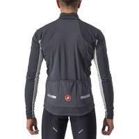 Куртка Mortirolo 6S мужская Castelli, цвет Dark Gray/Silver Gray/Red Reflex