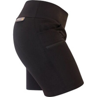 Limitless — Короткие шорты длиной 7 дюймов с высоким поясом и эластичным поясом женские SHREDLY, цвет Noir