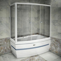 Шторка на ванну Радомир Аризона (стекло Прозрачное)